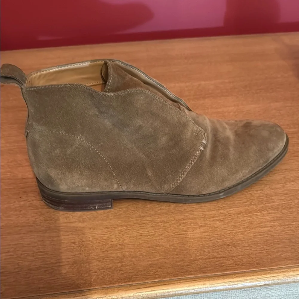 Women’s Brown Suede Ankle Boots - Picture 2 of 3